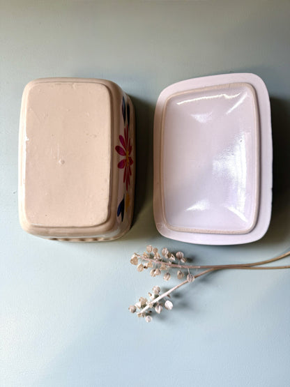 Pot à terrine/beurrier en céramique émaillé