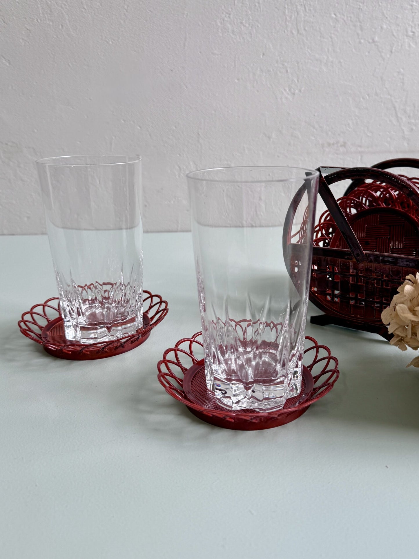 Dessous de verre vintage - lot de 8