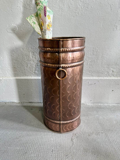 Porte parapluie en cuivre fait main