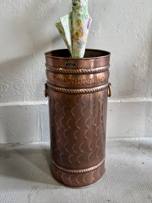 Porte parapluie en cuivre fait main