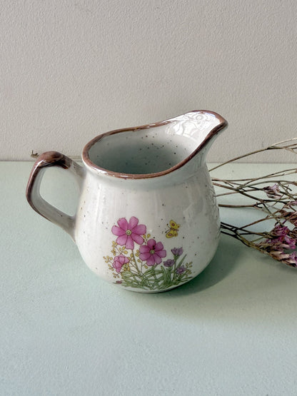 Pot à lait décor floral