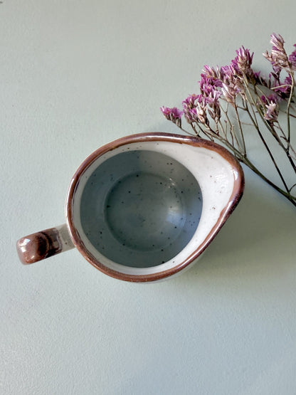 Pot à lait décor floral