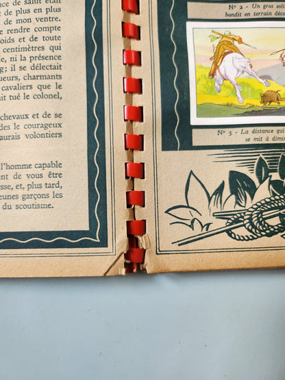 Livre pour enfants « La vie des scouts » par Suchard   Patine