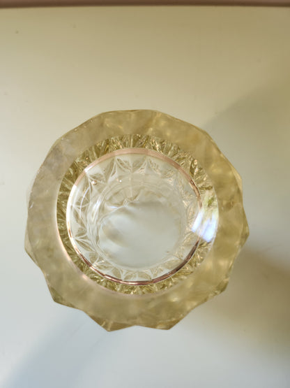 Vase en cristal   Patine