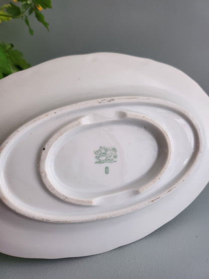 Saucière ancienne à fleurs - Patine