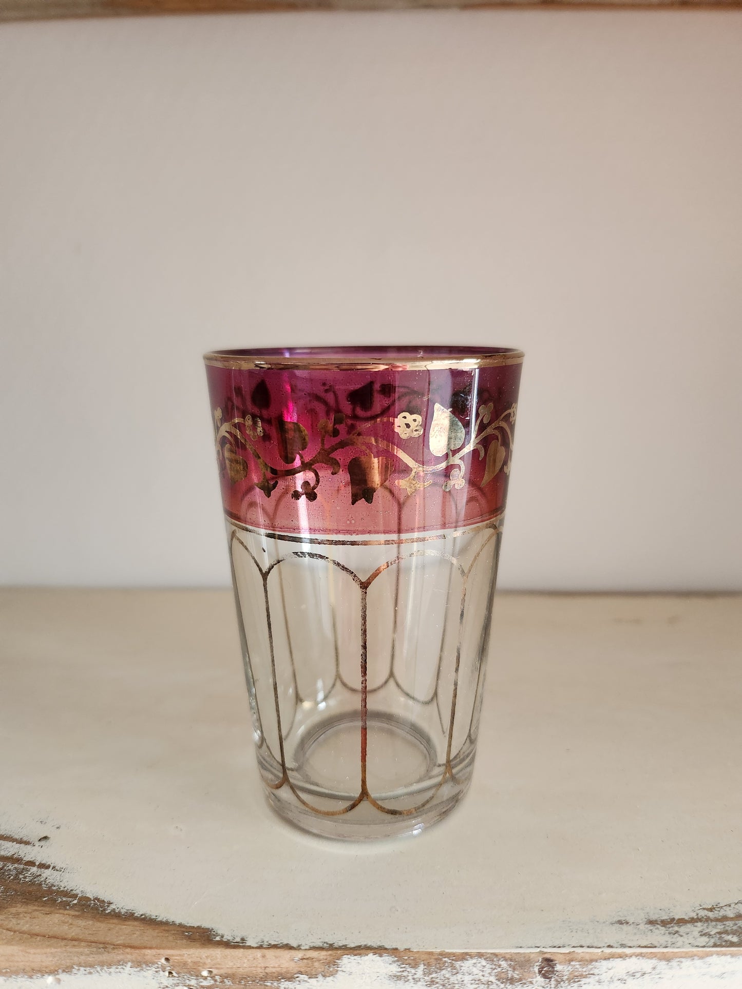 Verre à thé coloré lot de 6   Patine