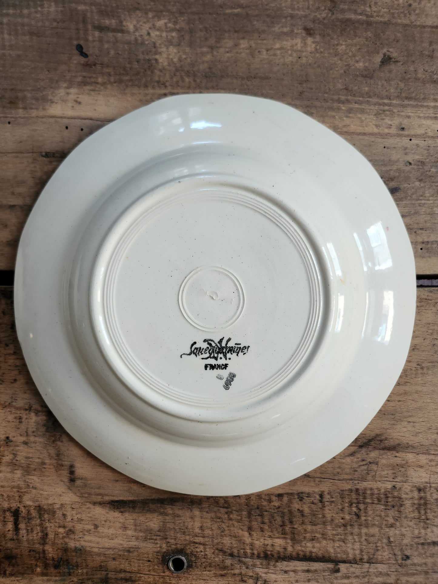Assiettes fleuries Sarreguemines -lot de 6  Vaisselle Patine