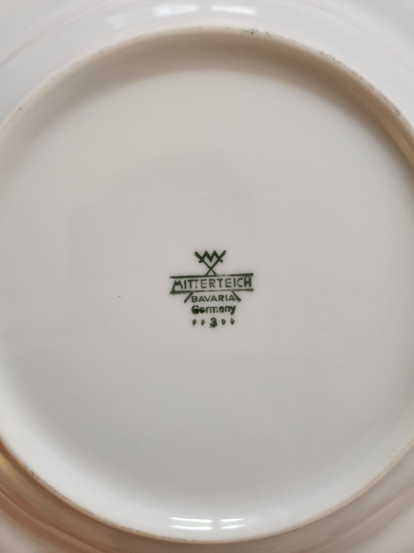 Assiette Mitterteich vintage blanche