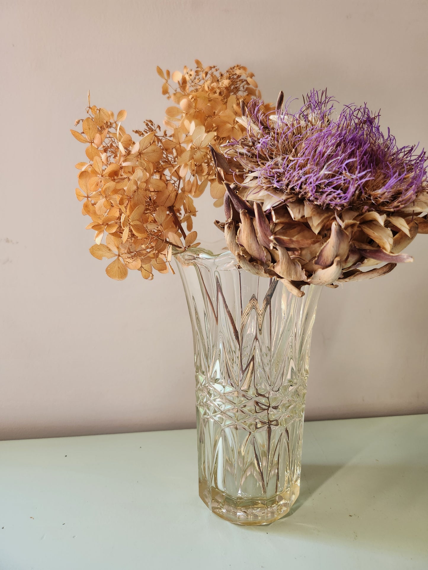 Vase en cristal   Patine