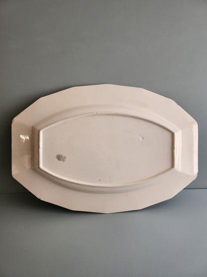 Plat ovale Badonviller fleuri