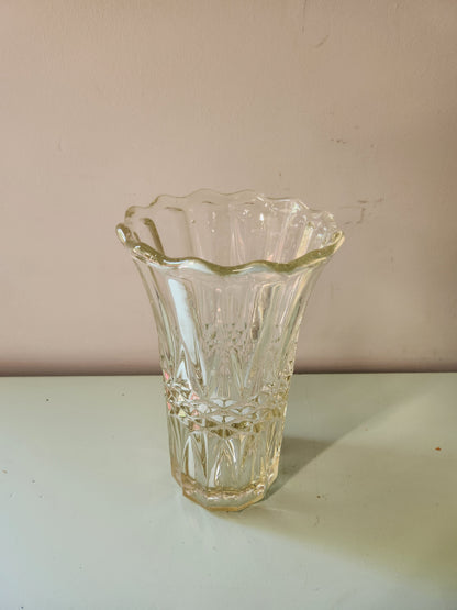 Vase en cristal   Patine