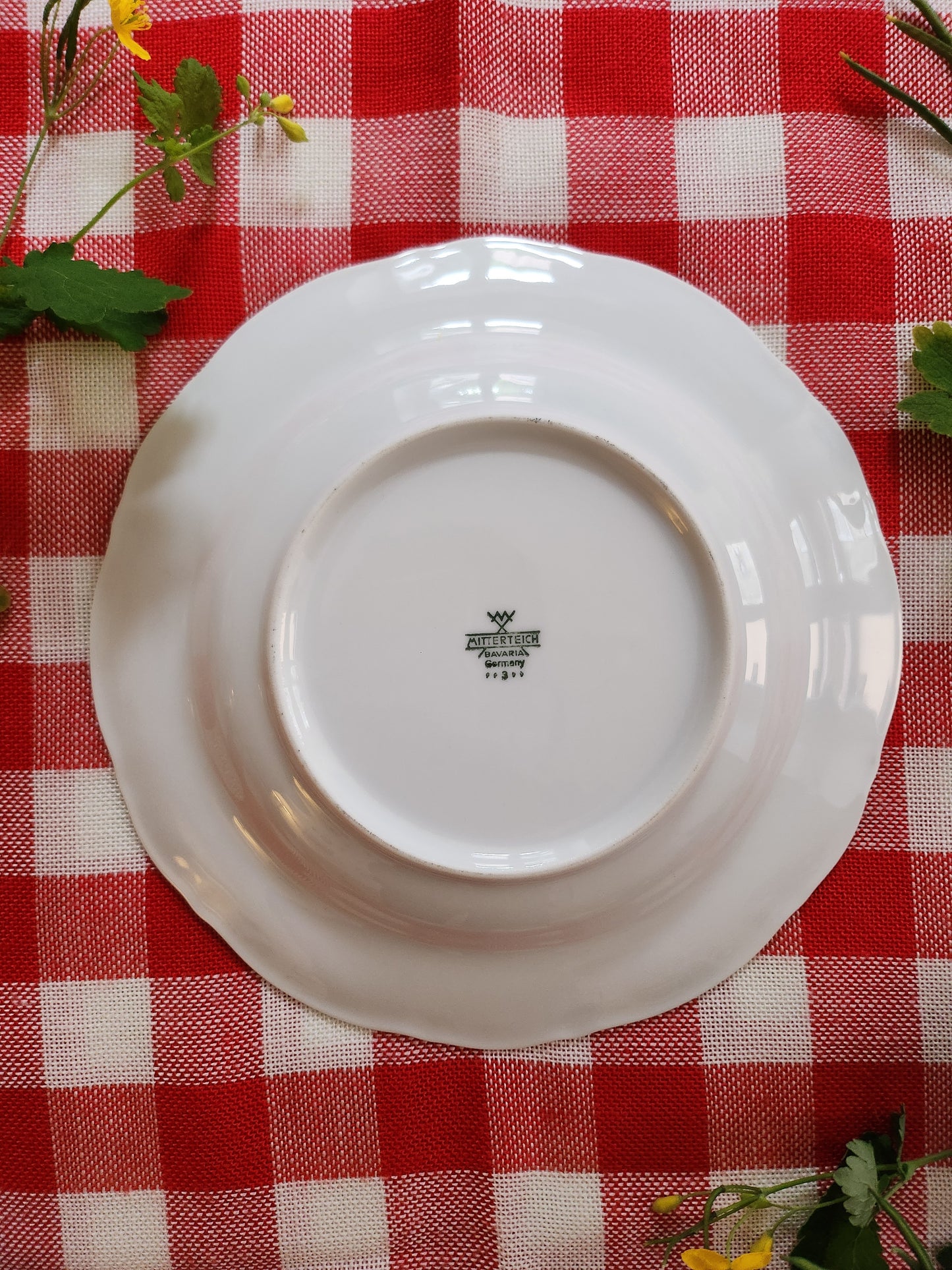 Assiette Mitterteich vintage blanche