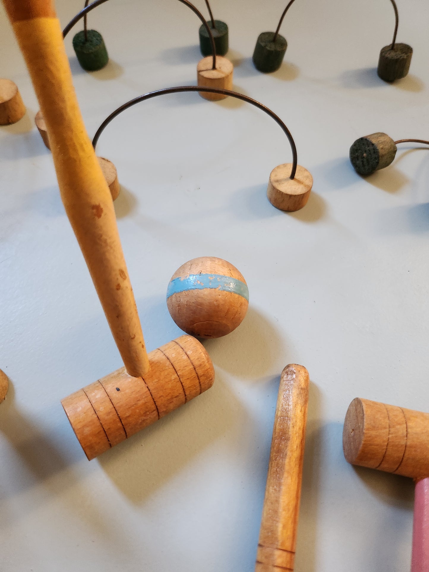 Jeu de croquet de salon   Patine