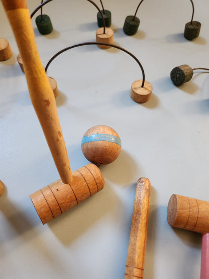 Jeu de croquet de salon   Patine