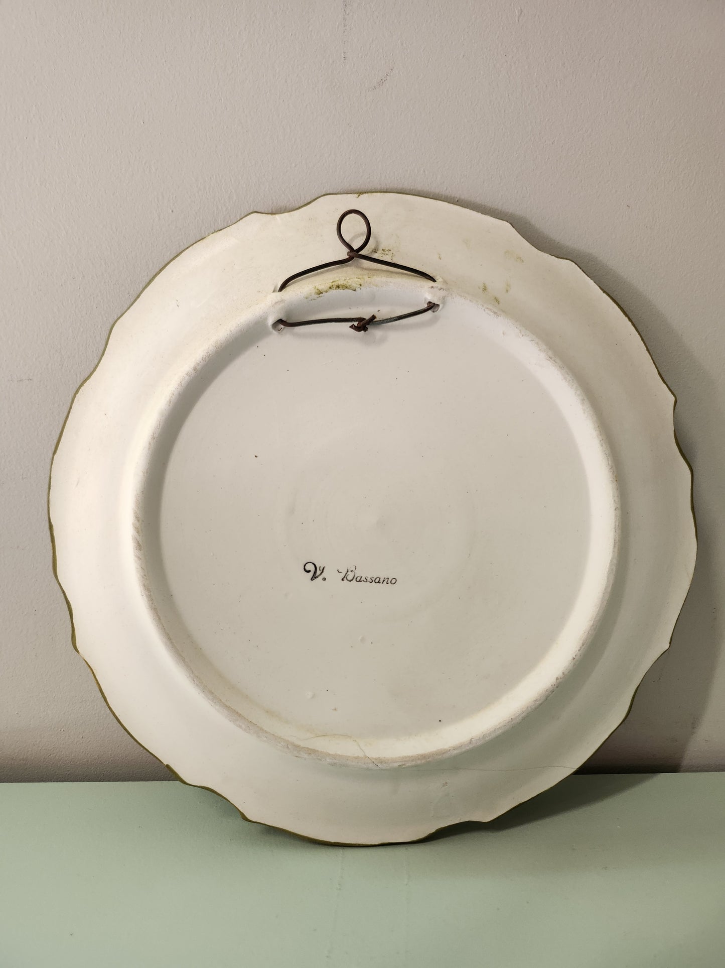 Assiette décorative Bassano à suspendre   Patine