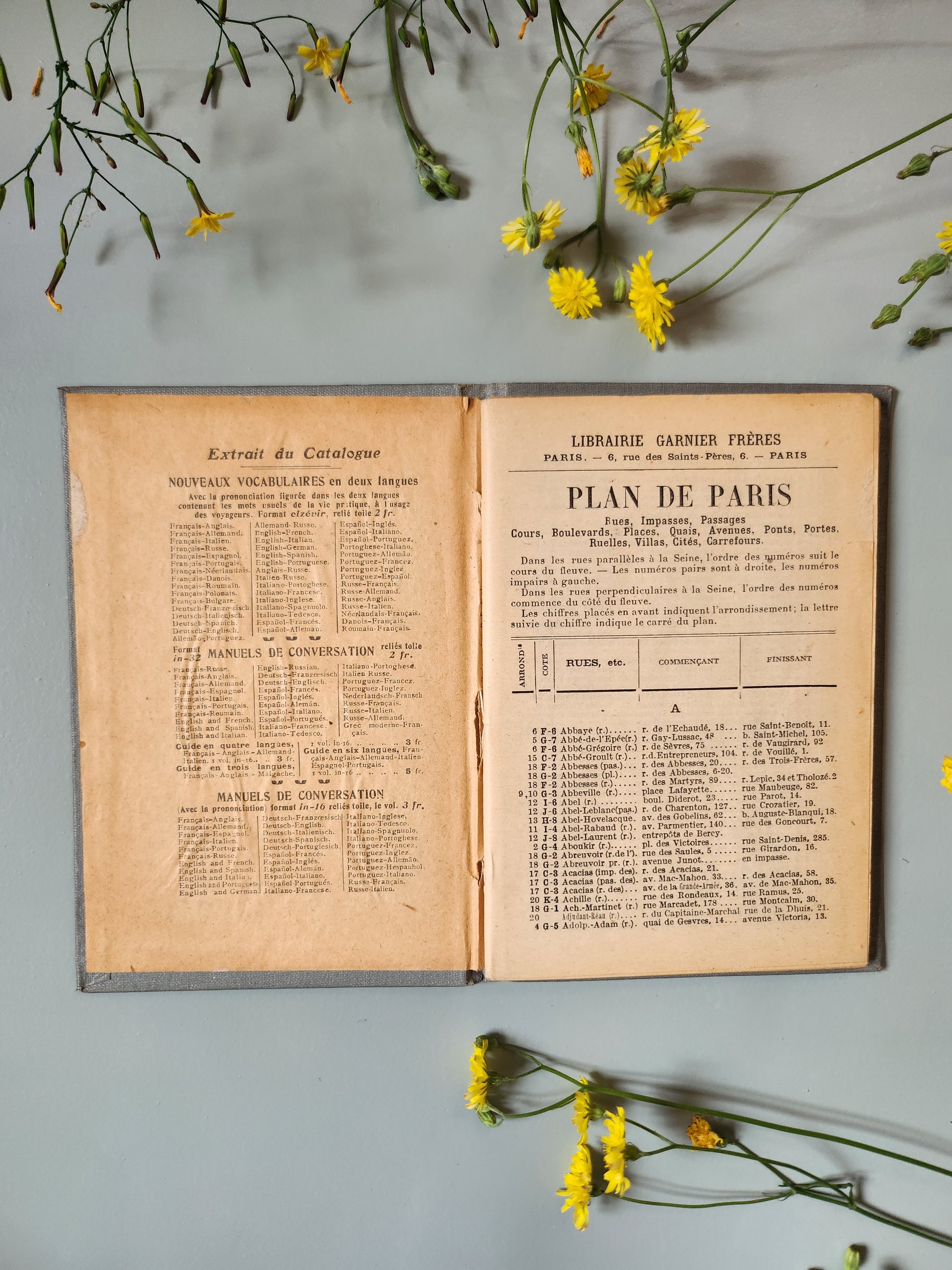 Plan des rues de Paris   Patine