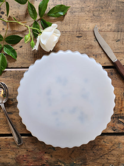 Plat à tarte Arcopal imprimé myosotis