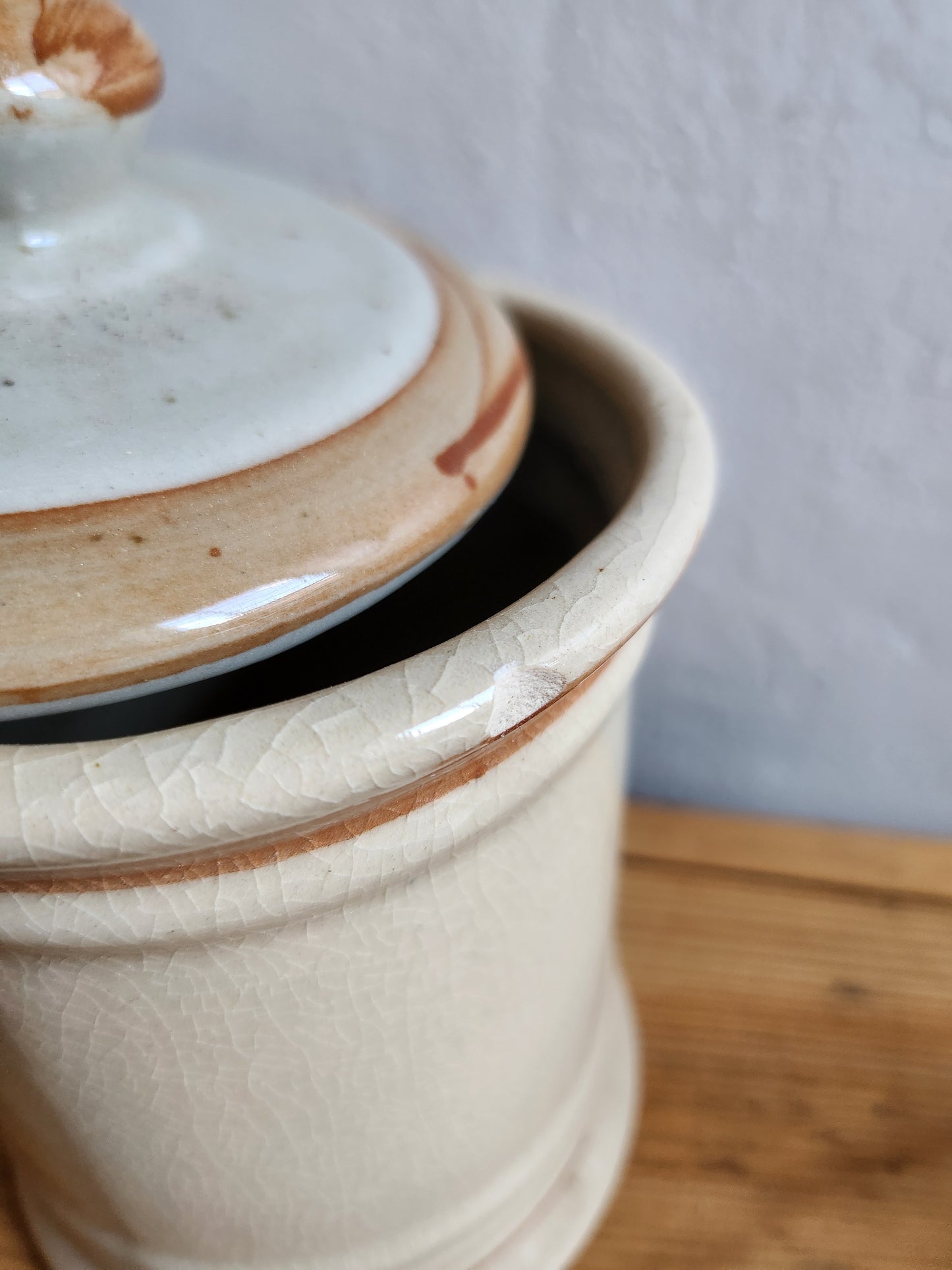 Pots en céramique sel/café lot de 2   Patine