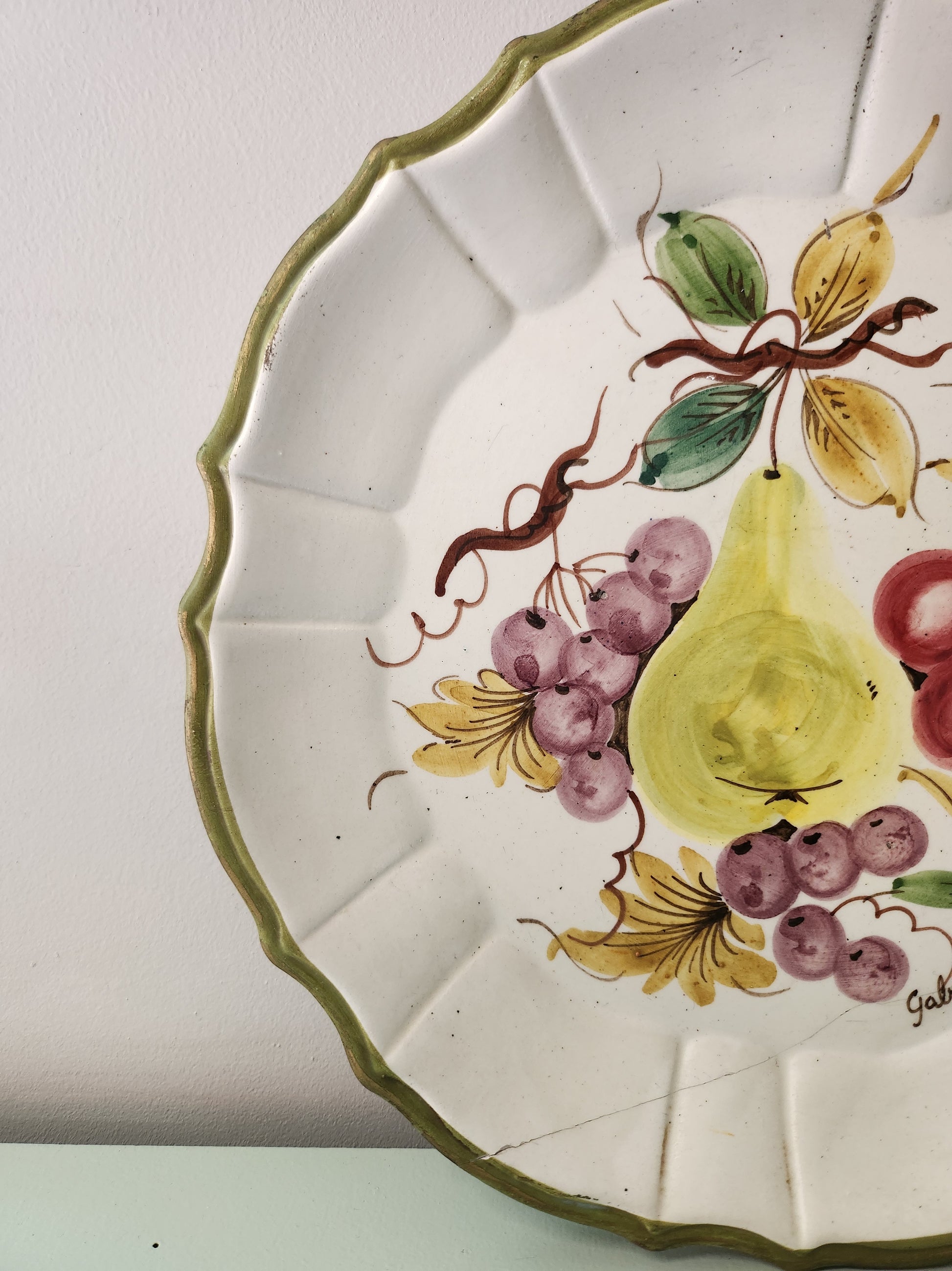 Assiette décorative Bassano à suspendre   Patine