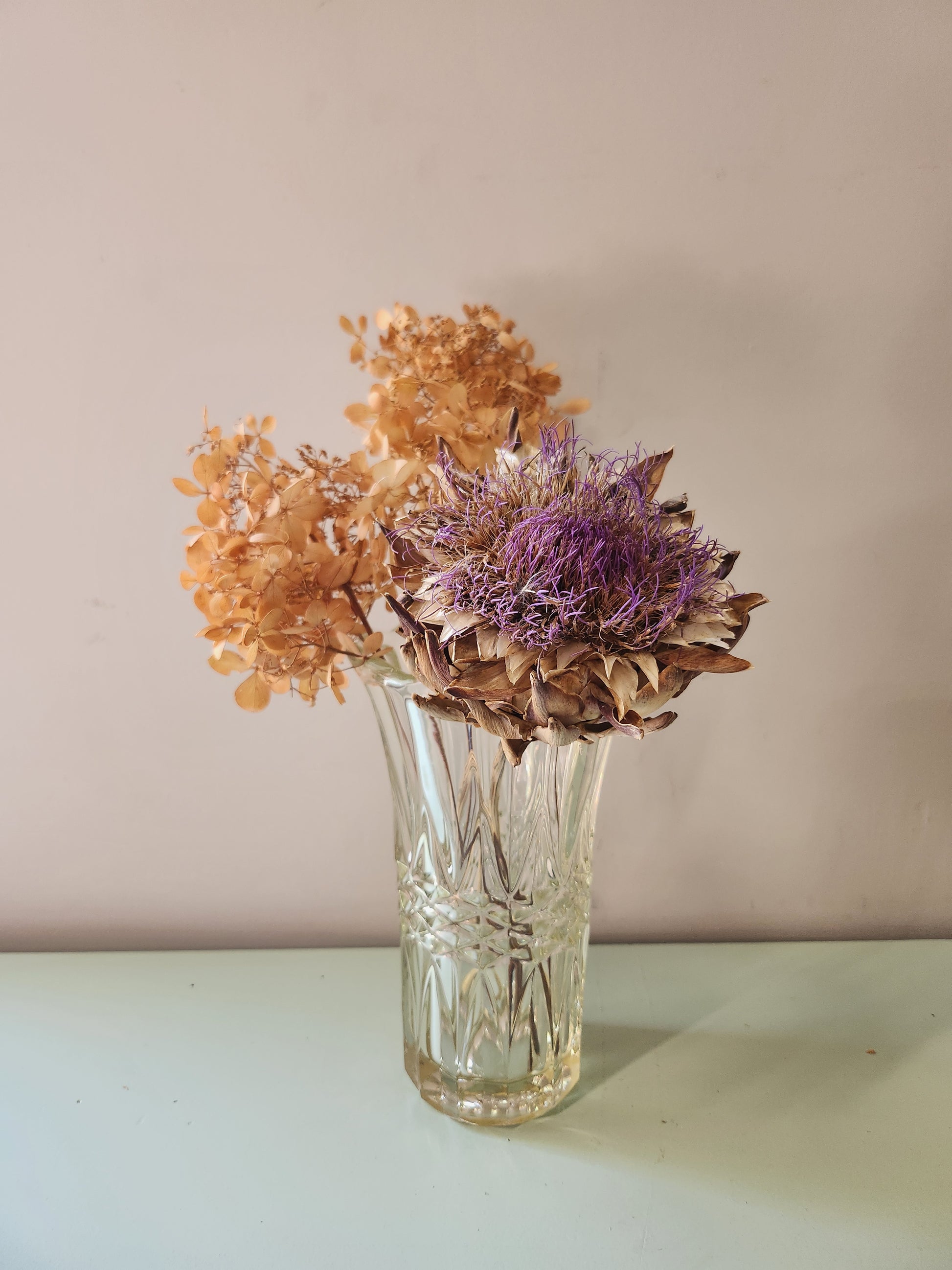 Vase en cristal   Patine