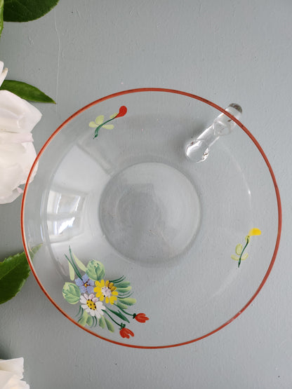 Tasse en verre imprimé floral - Patine