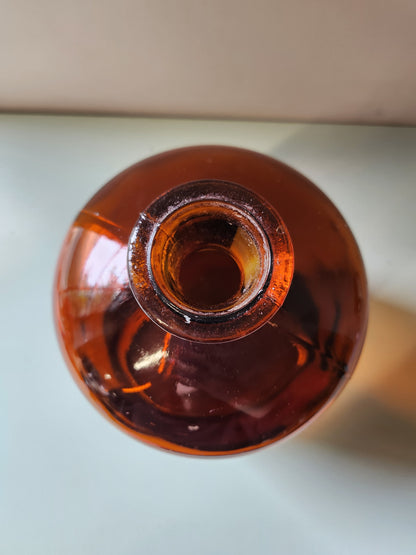 Bouteille style pharmacie en verre fumé