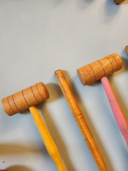 Jeu de croquet de salon   Patine