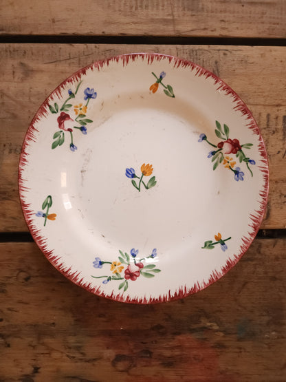 Assiettes plates en céramique Didier Sarreguemines lot de 2  Vaisselle Patine