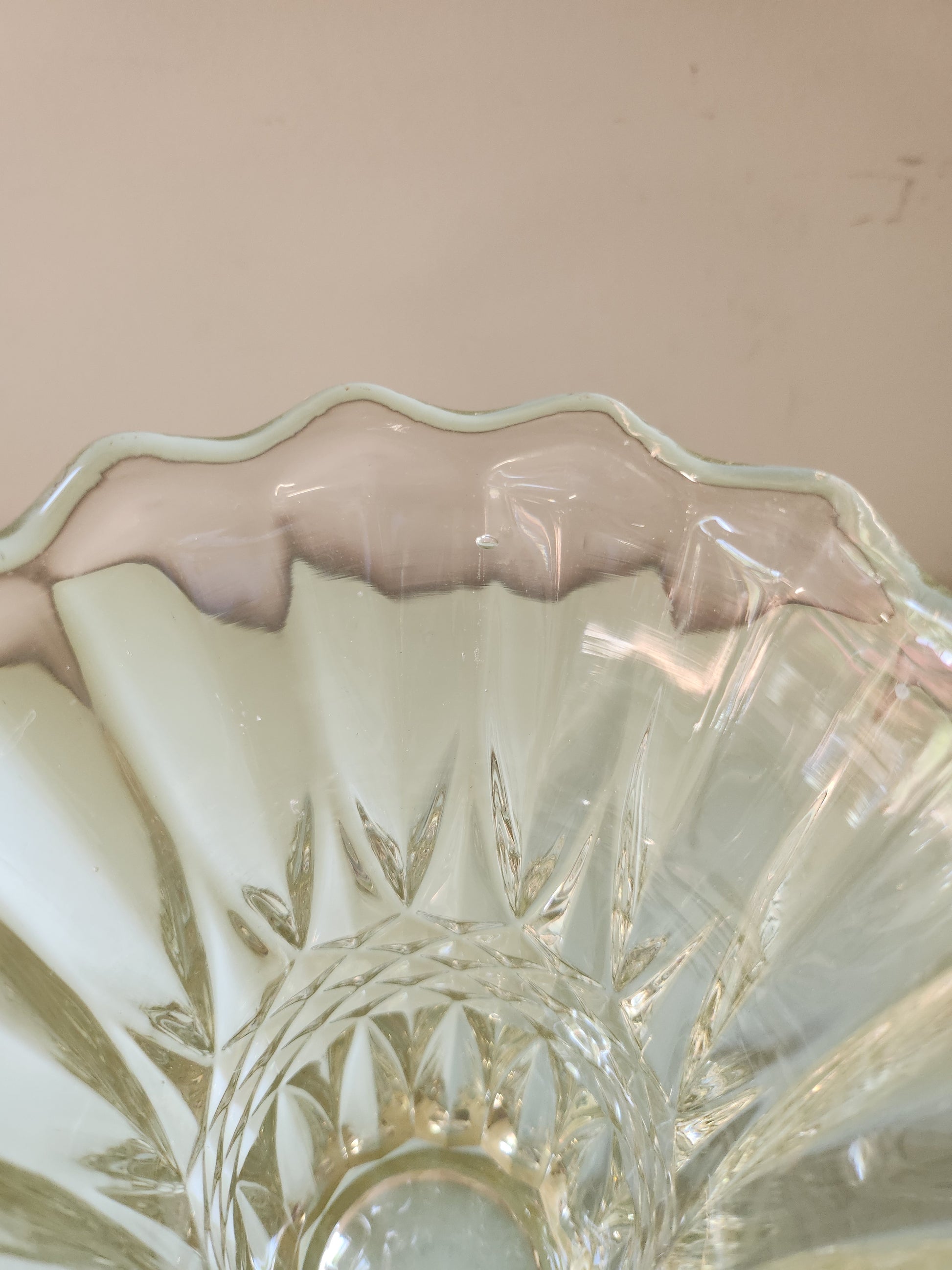 Vase en cristal   Patine