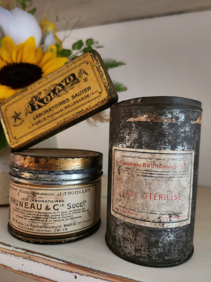 Produits d'apothicaire lot de 3   Patine