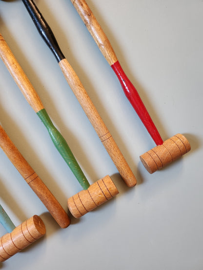 Jeu de croquet de salon   Patine
