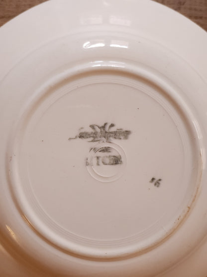 Assiettes creuses en céramique Sarreguemines lot de deux   Patine