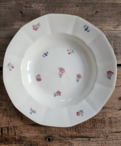 Assiettes fleuries Sarreguemines -lot de 6  Vaisselle Patine