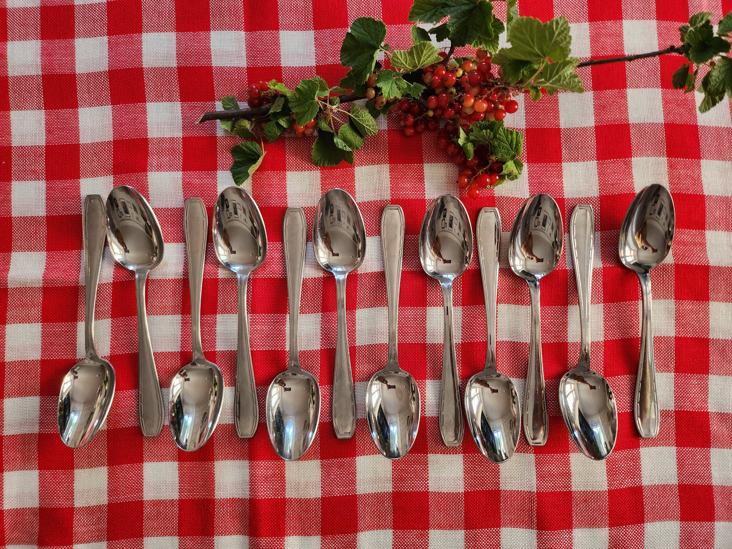 Cuillère à soupe en inox lot de 12  Vaisselle Patine