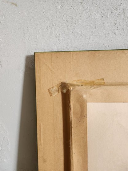 Tableau en bois avec ornement en point de croix   Patine