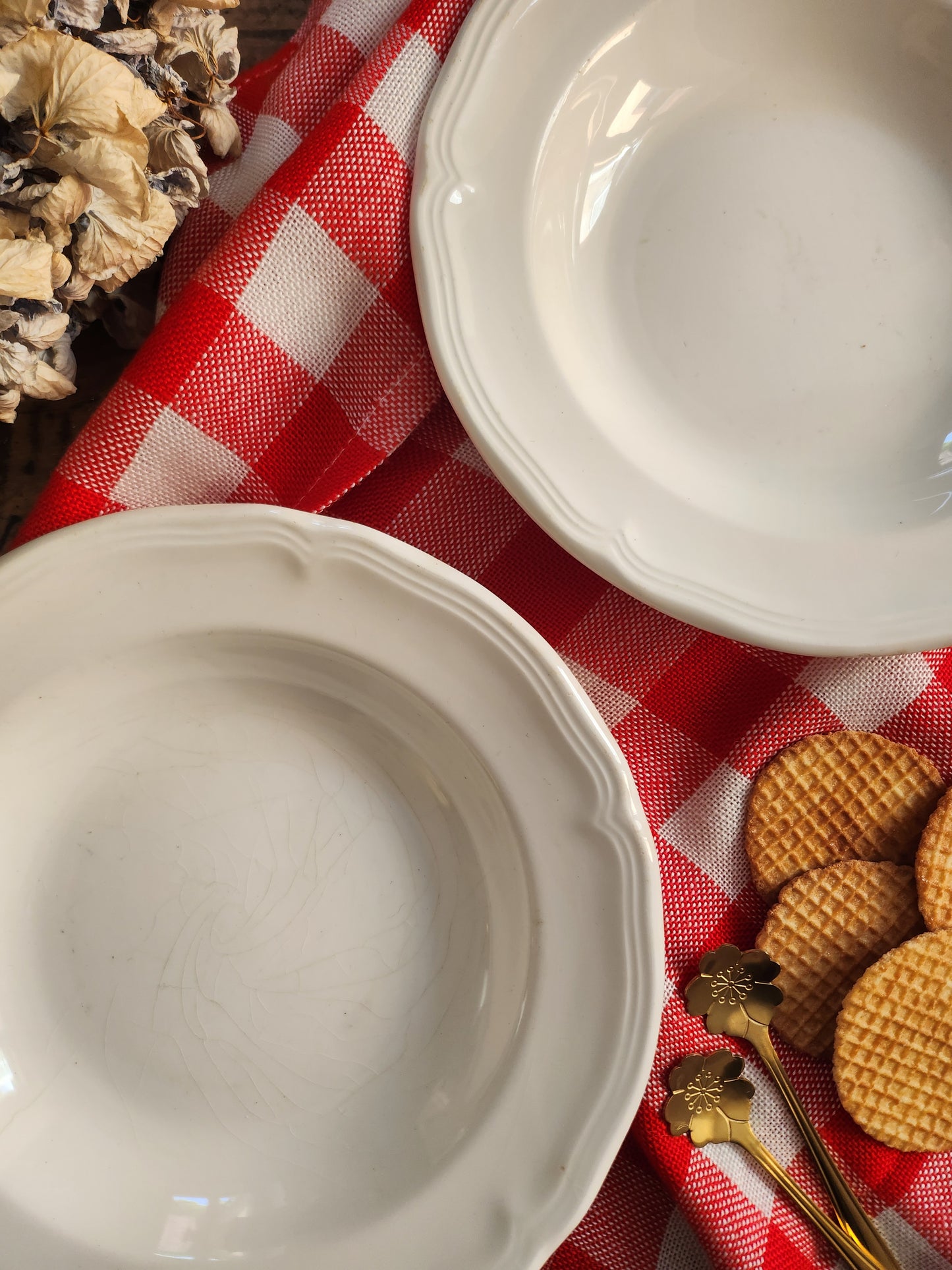 Assiettes creuses Quadrifoglio en céramique lot de 2