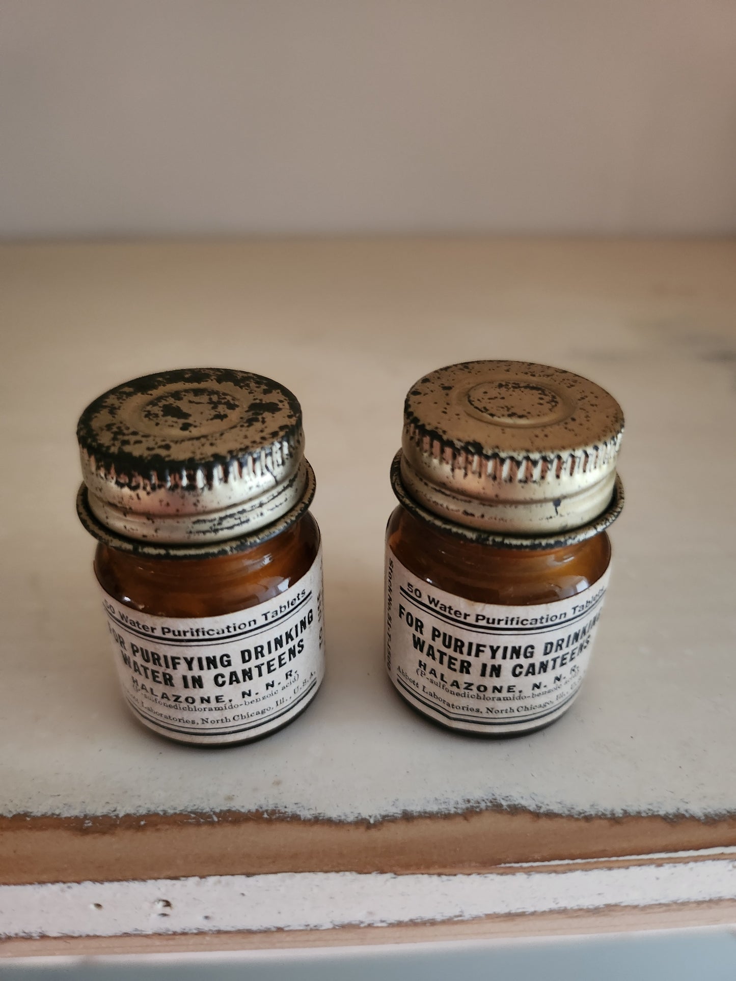 Produit d'apothicaire lot de 5   Patine