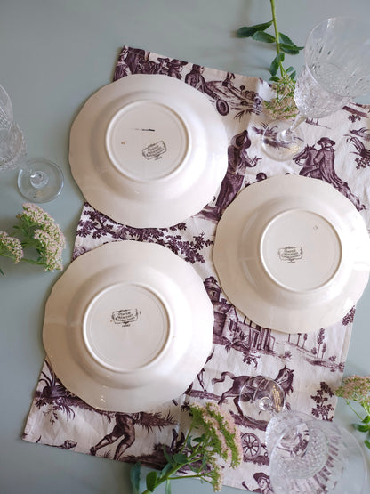 Assiette creuse céramique Obernai lot de 3   Patine