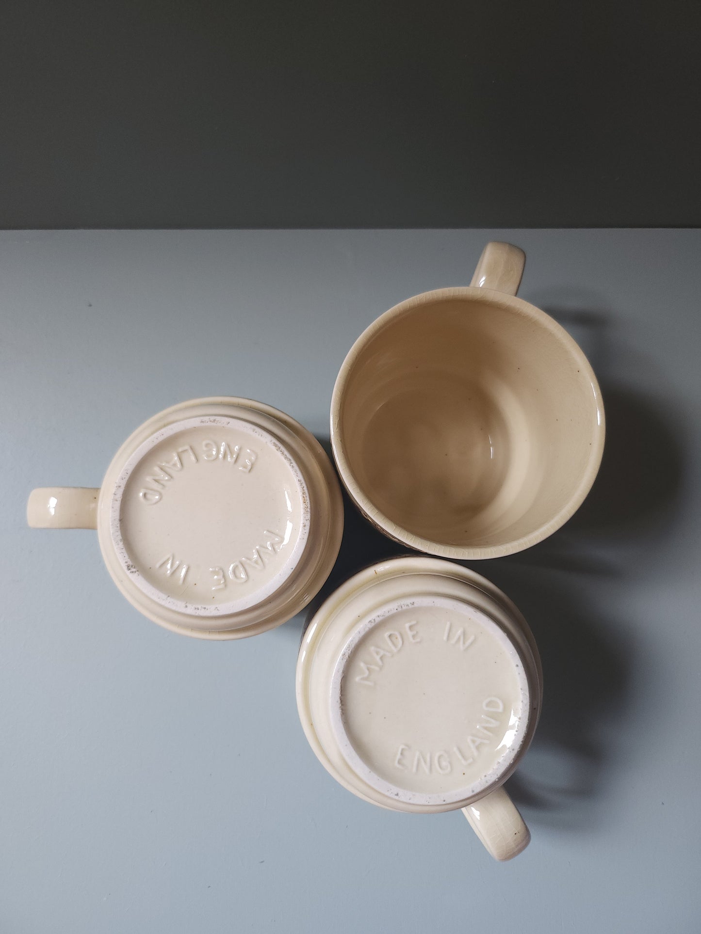 Mugs gris motif souris lot de 3   Patine