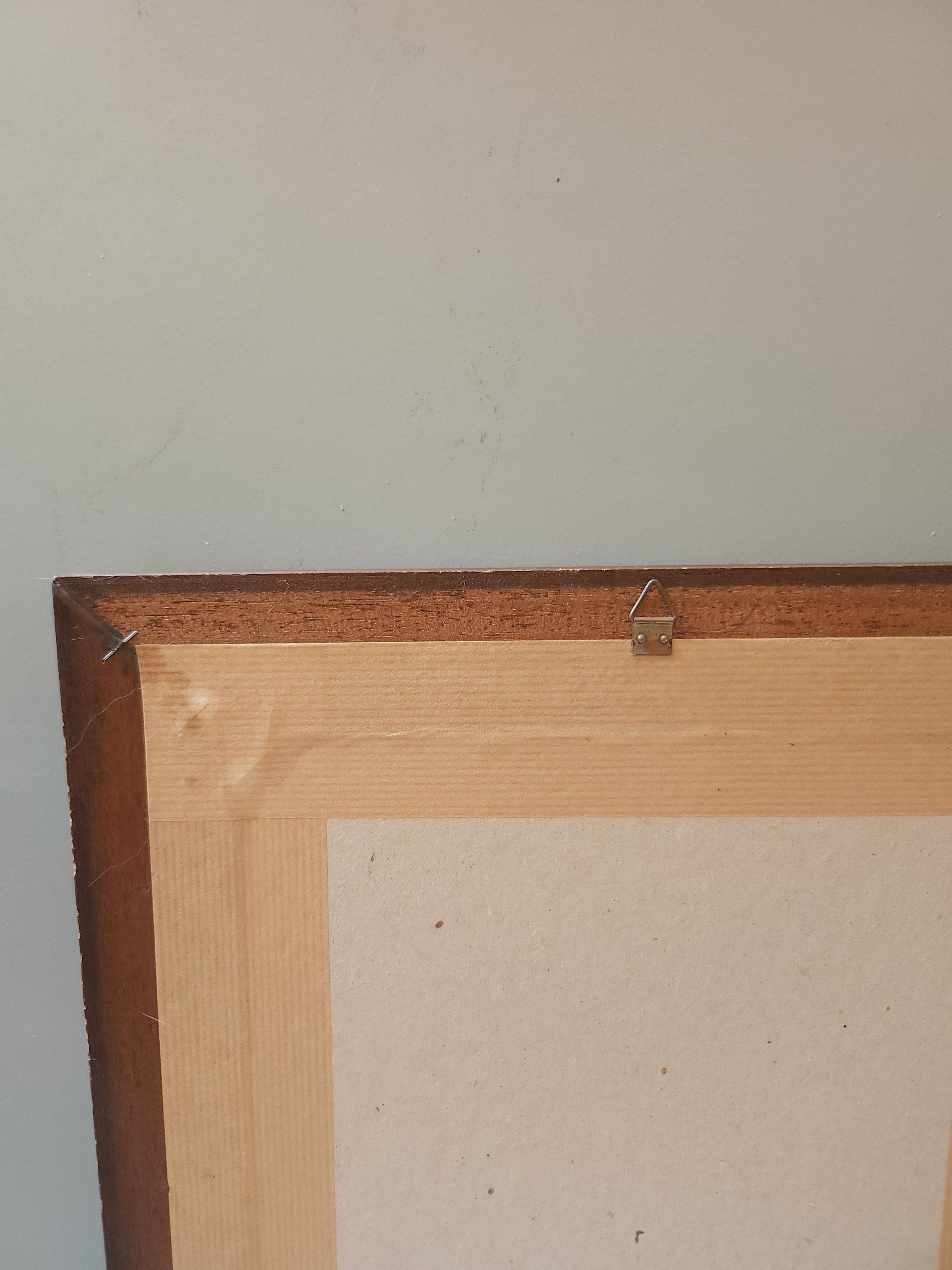 Cadre carré en bois avec peinture   Patine