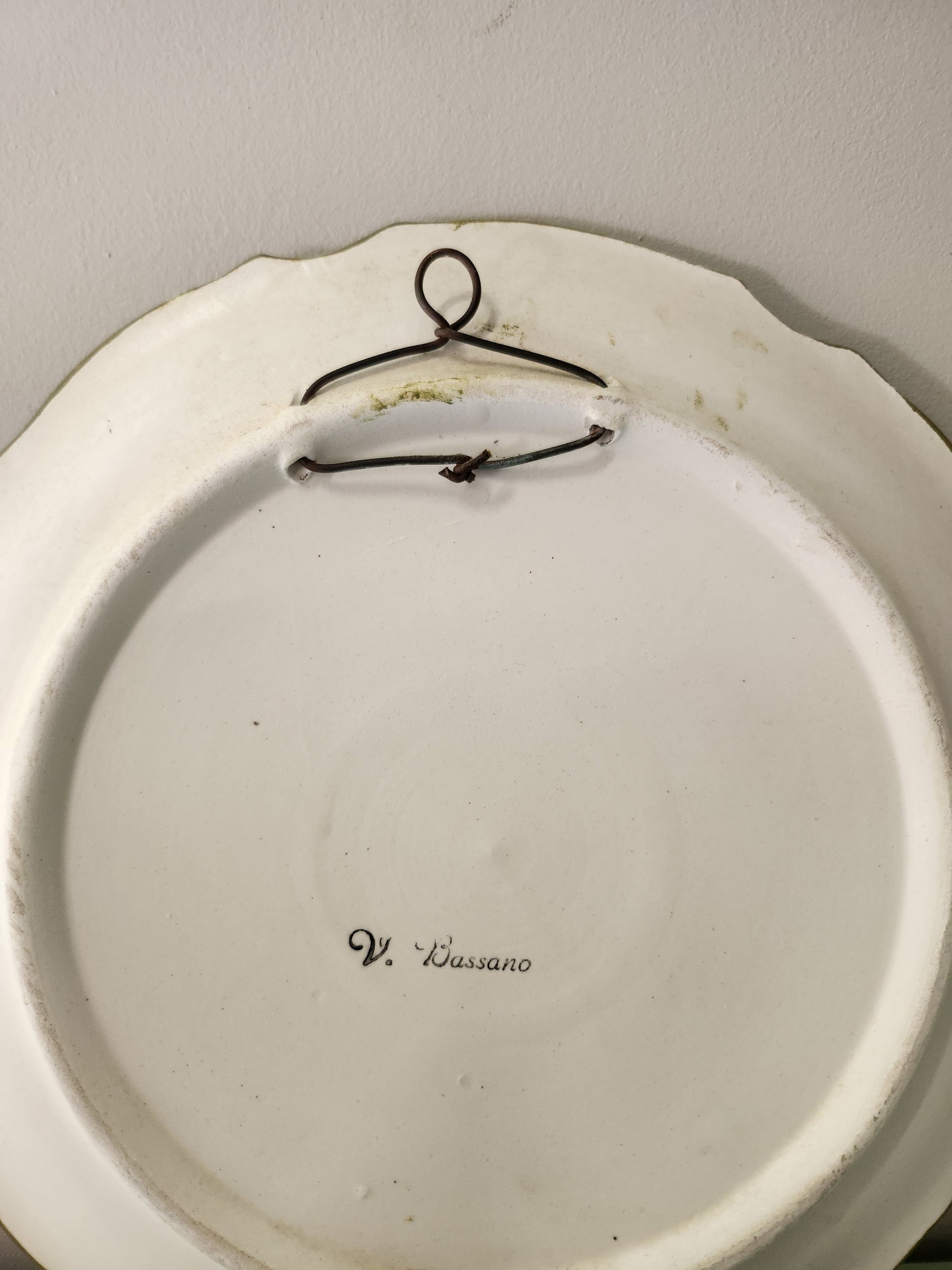Assiette décorative Bassano à suspendre   Patine