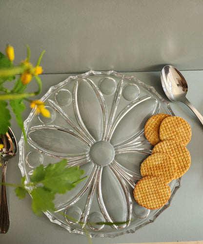 Plat à tarte en verre - Patine