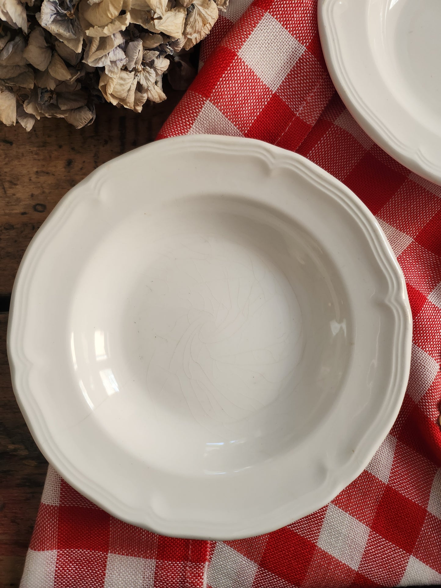 Assiettes creuses Quadrifoglio en céramique lot de 2
