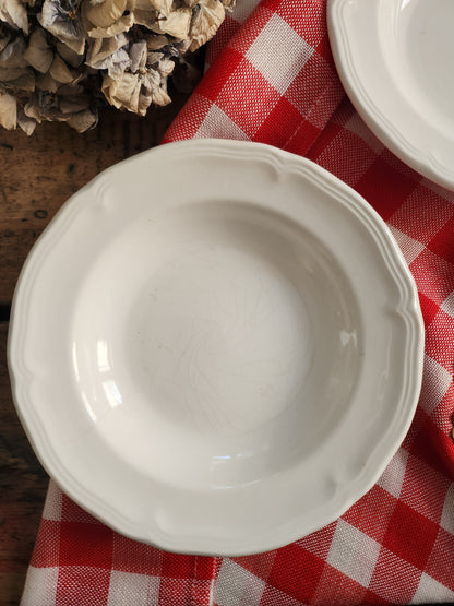 Assiettes creuses Quadrifoglio en céramique lot de 2