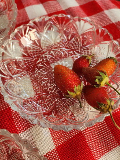 Coupelle en verre pressé-lot de 6