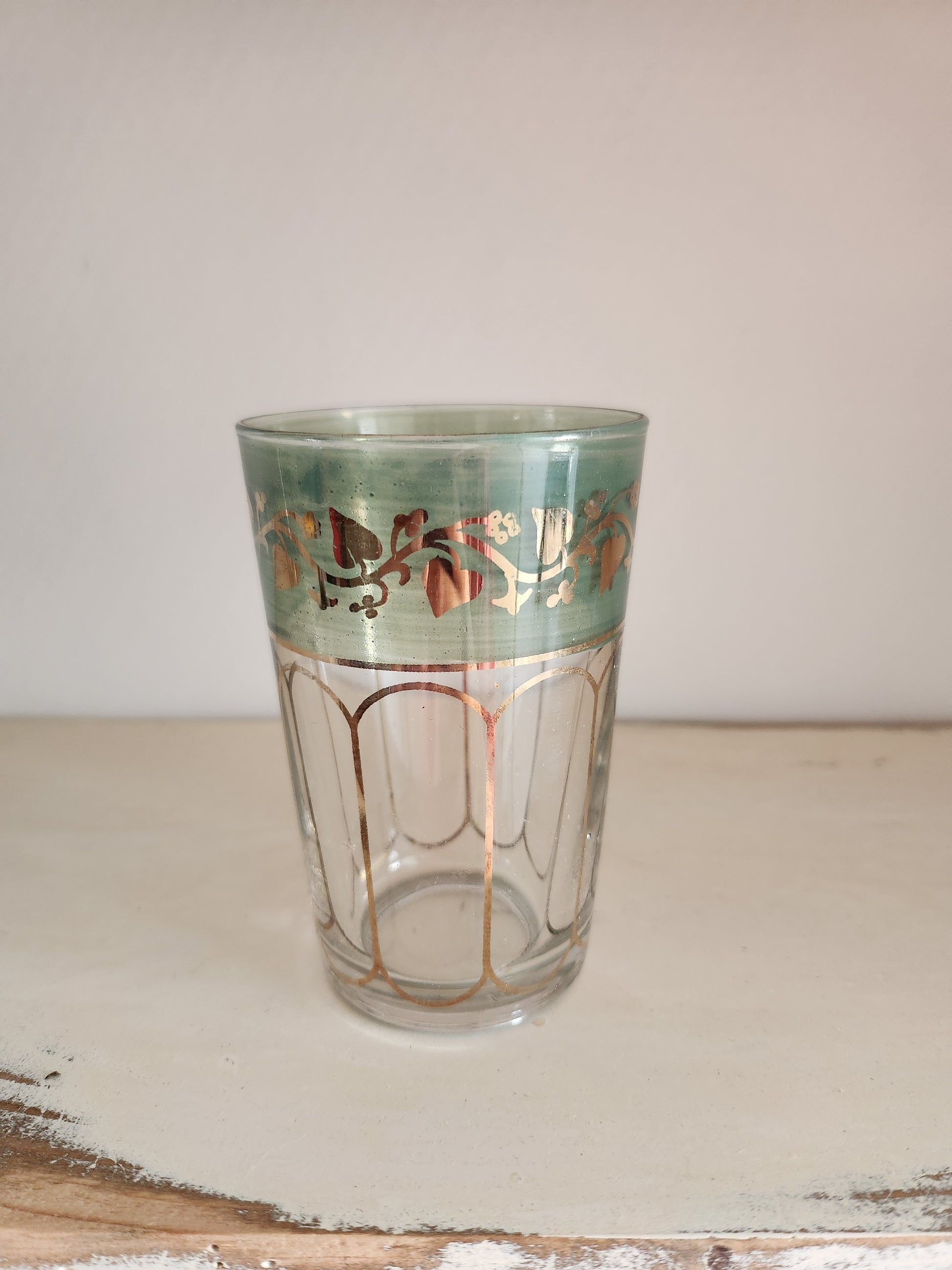 Verre à thé coloré lot de 6   Patine