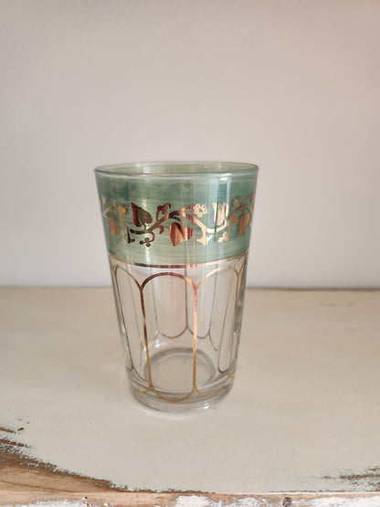 Verre à thé coloré lot de 6   Patine