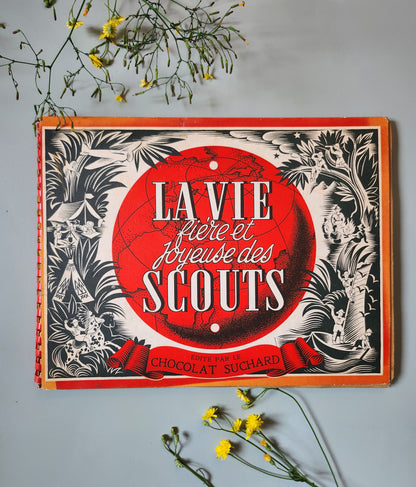 Livre pour enfants « La vie des scouts » par Suchard   Patine