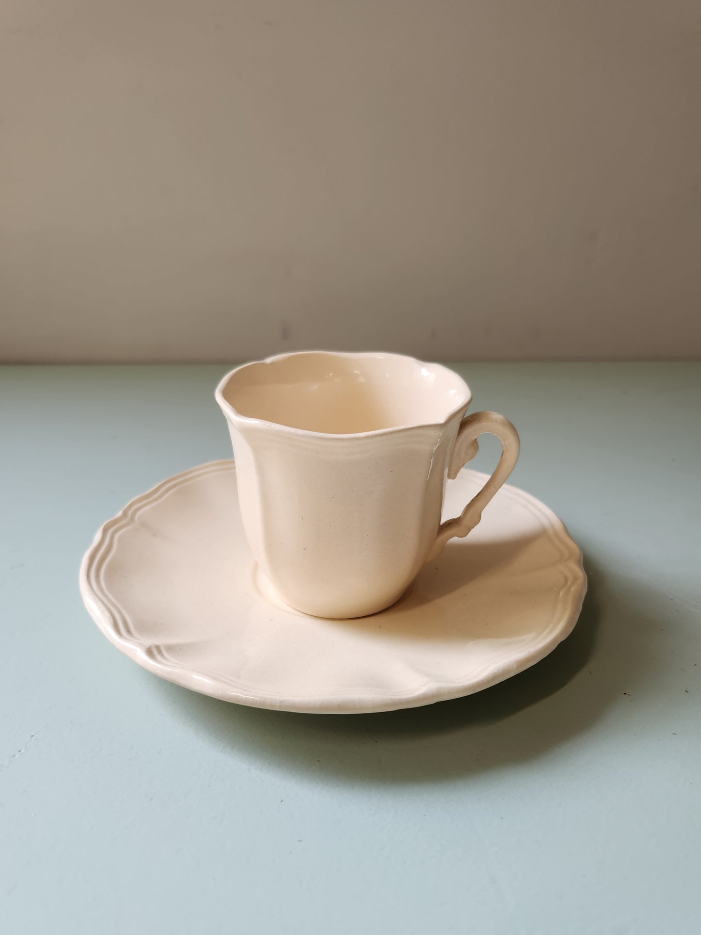 Tasses à café Sarreguemines avec coupelles lot de 6