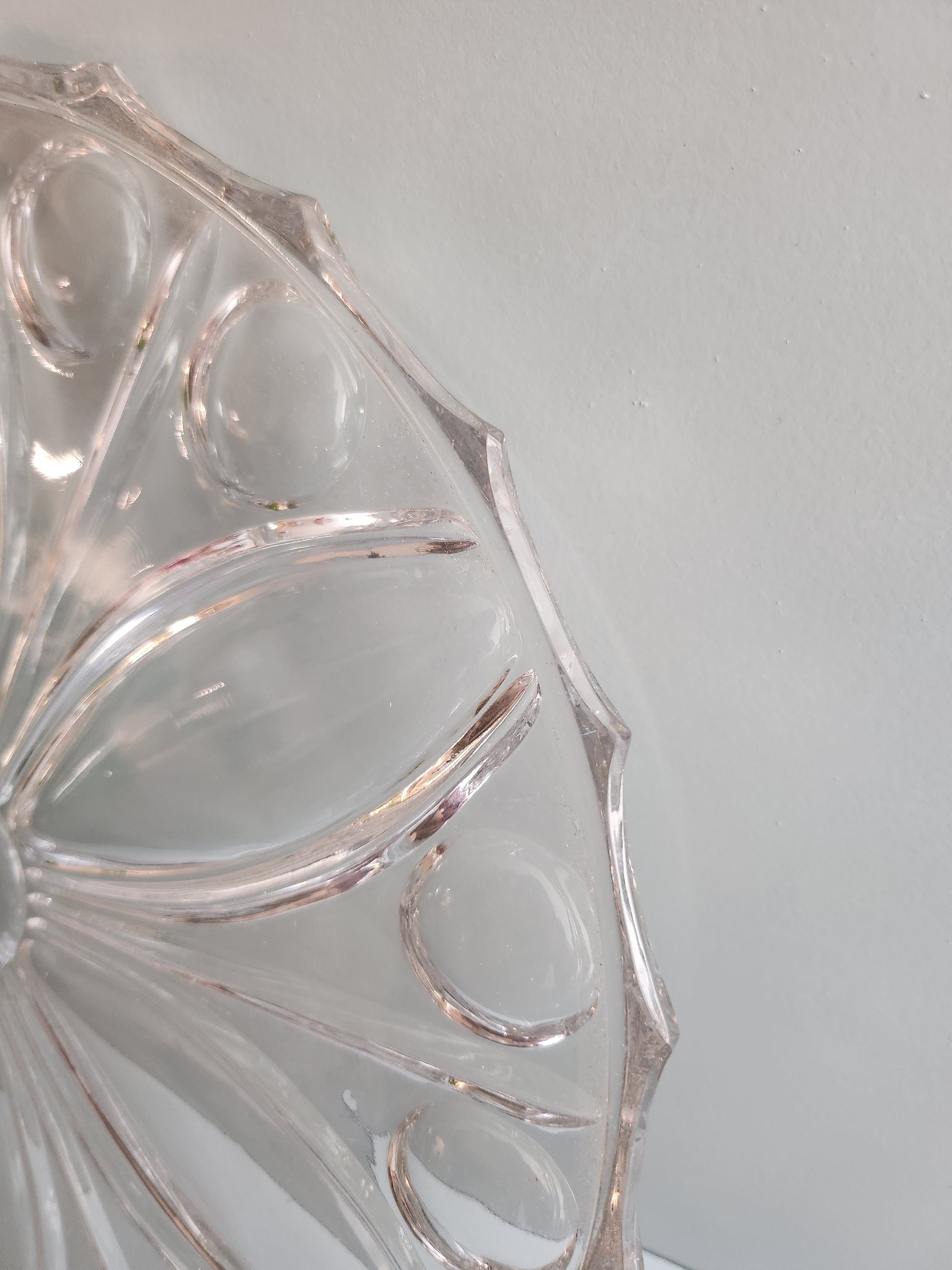 Plat à tarte en verre - Patine